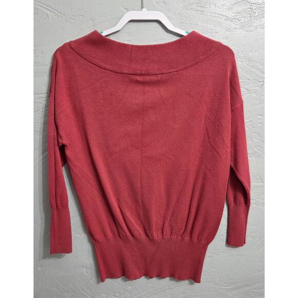 STACCATO Red Long Sleeve Sweater Woman's Size Small - Picture 2 of 7